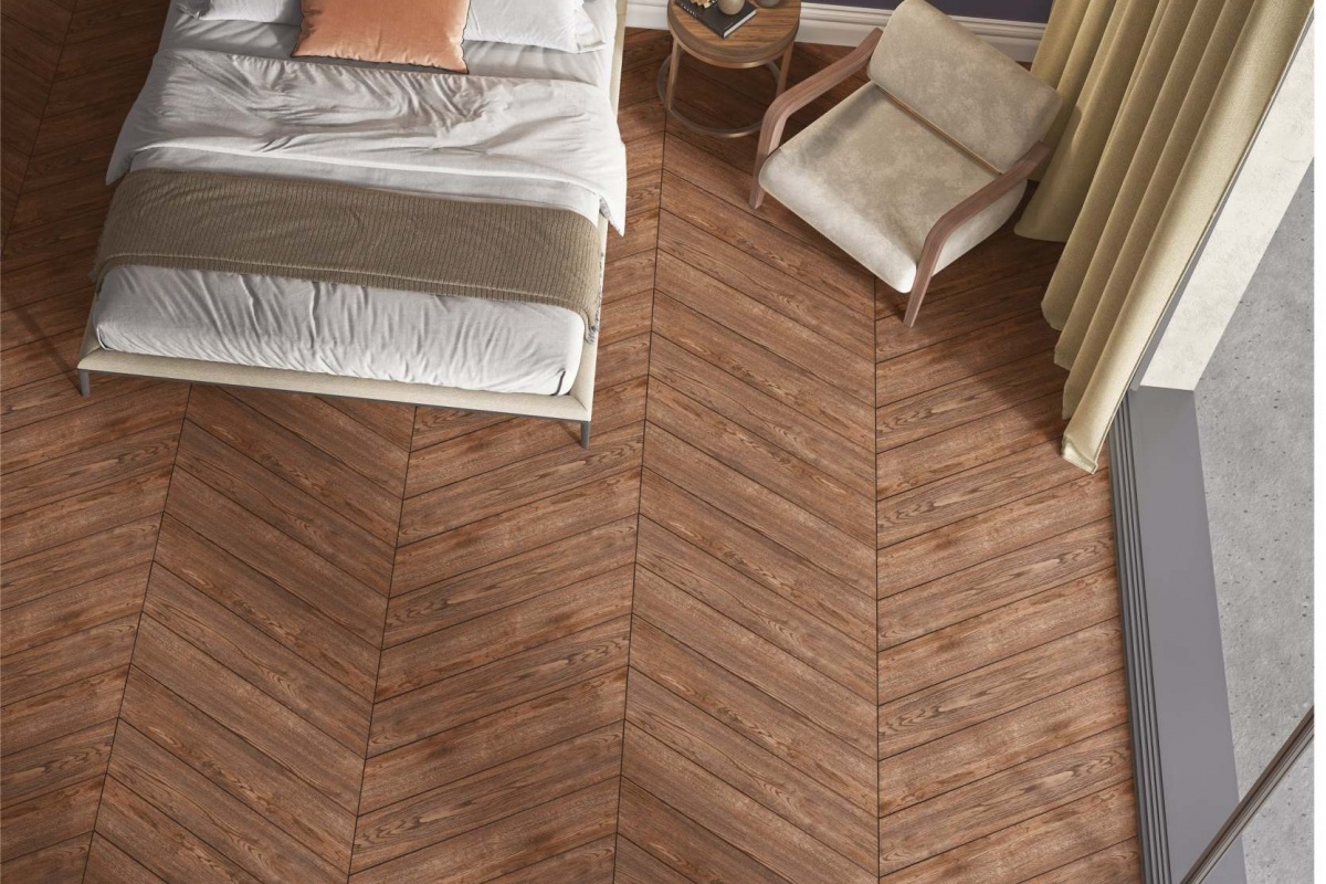 TRV405 - INDVT - OAK SLATE [CHEVRON] (900 X 150) [OO] - 2