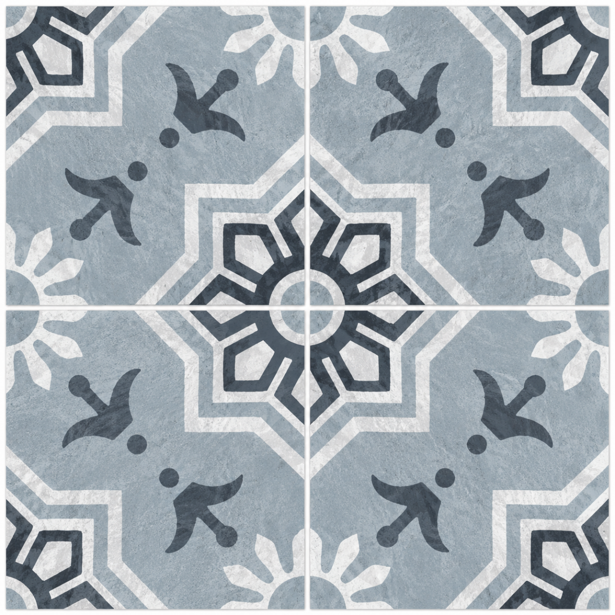 402 - TTM1 - PALMAS TEAL DECOR 2 [MATT GRANULA PUNCH] (200 X 200) [OO] - 1