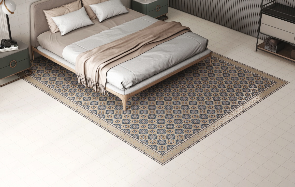 TRV402 - INDVT - LEVELS TEAL DECOR 3004 B [DIGIMATT 5.0] (200 X 200) [OO] - 1