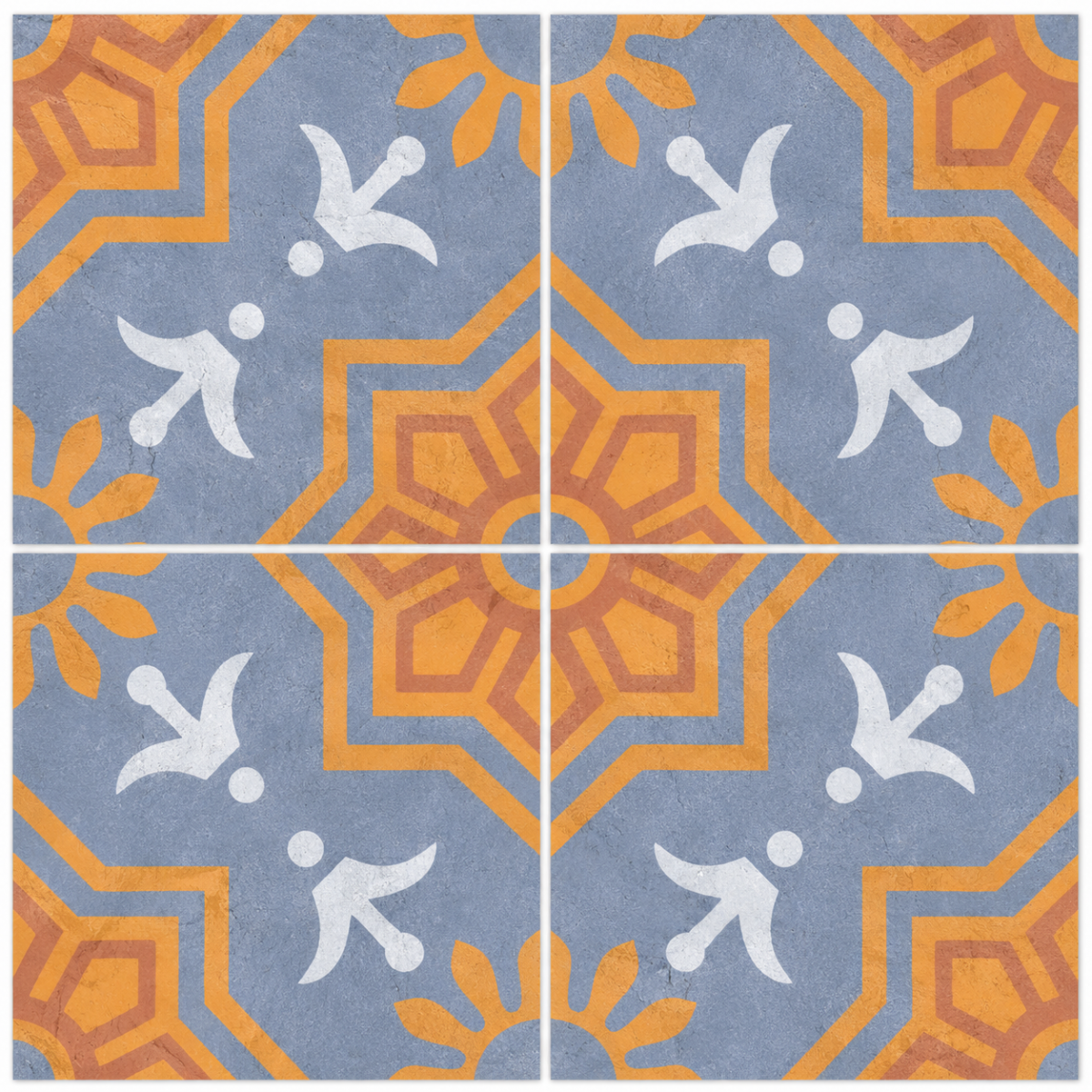 402 - TTM1 - PALMAS BLUE DECOR 2 [MATT GRANULA PUNCH] (200 X 200) [OO] - 1