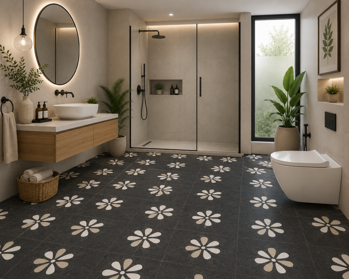 402 - TTM1 - LEVELS BLACK DECOR 3001 [MATT GRANULLA] (200 X 200) [OO] - 2