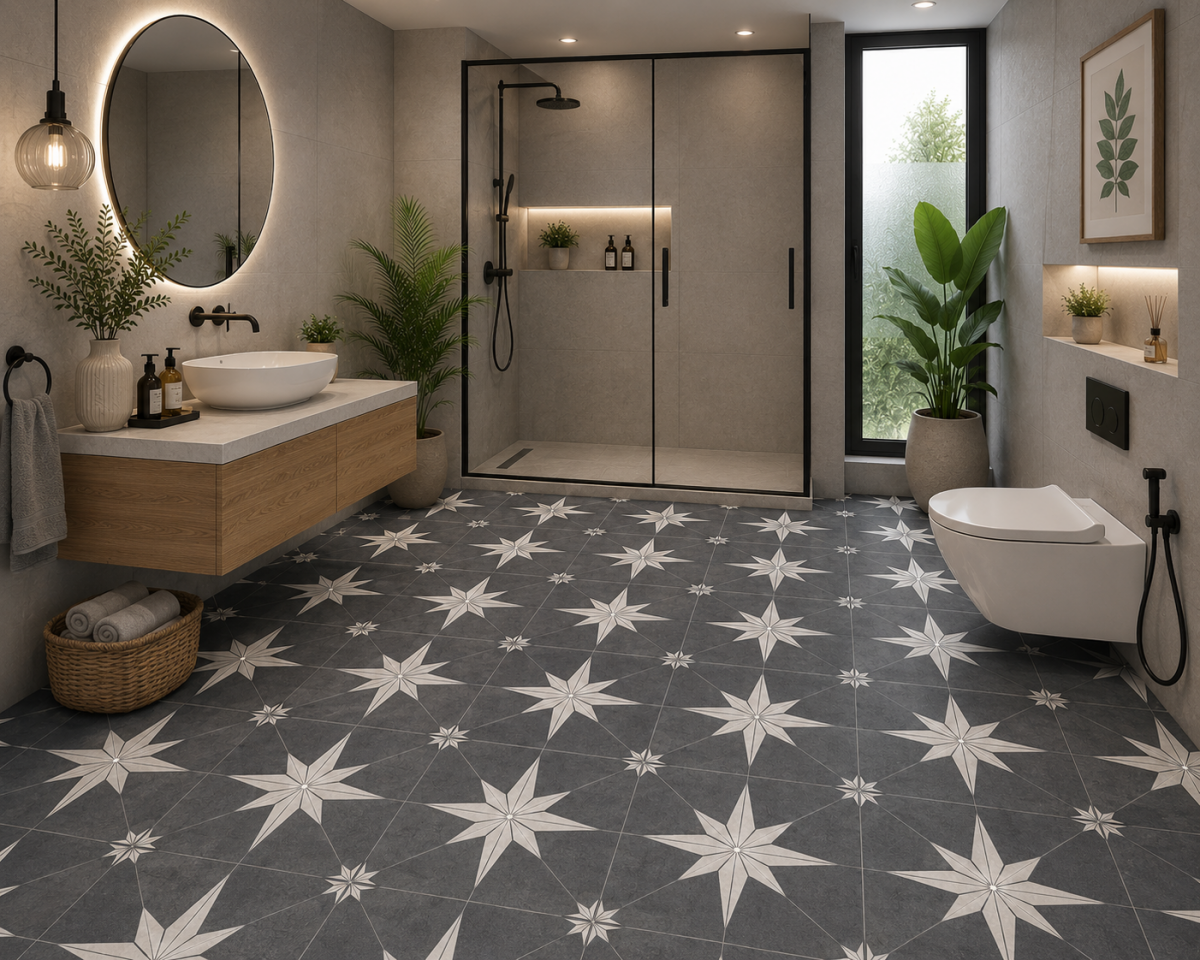 402 - TTM1 - LEVELS DIMGREY DECOR 1022 [MATT GRANULLA PUNCH] (200 X 200) [OO] - 2