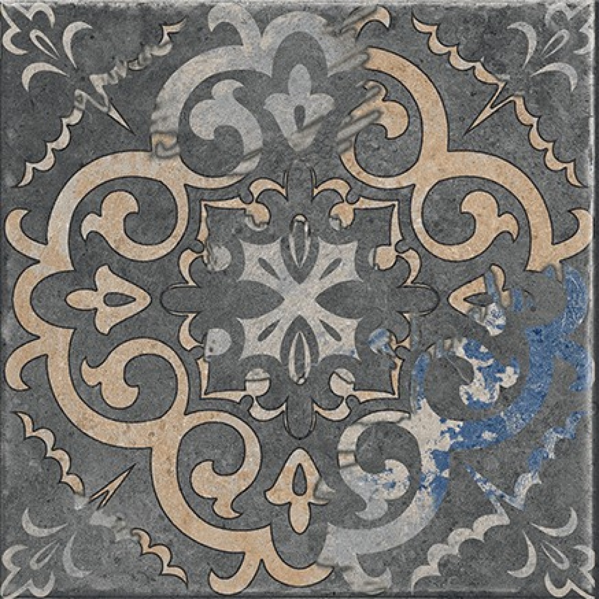TRV402 - INDVT - VENEZZIA AZURRO DECOR 1 [GLOSSY GRANULA]] (200 X 200) [OO] - 6
