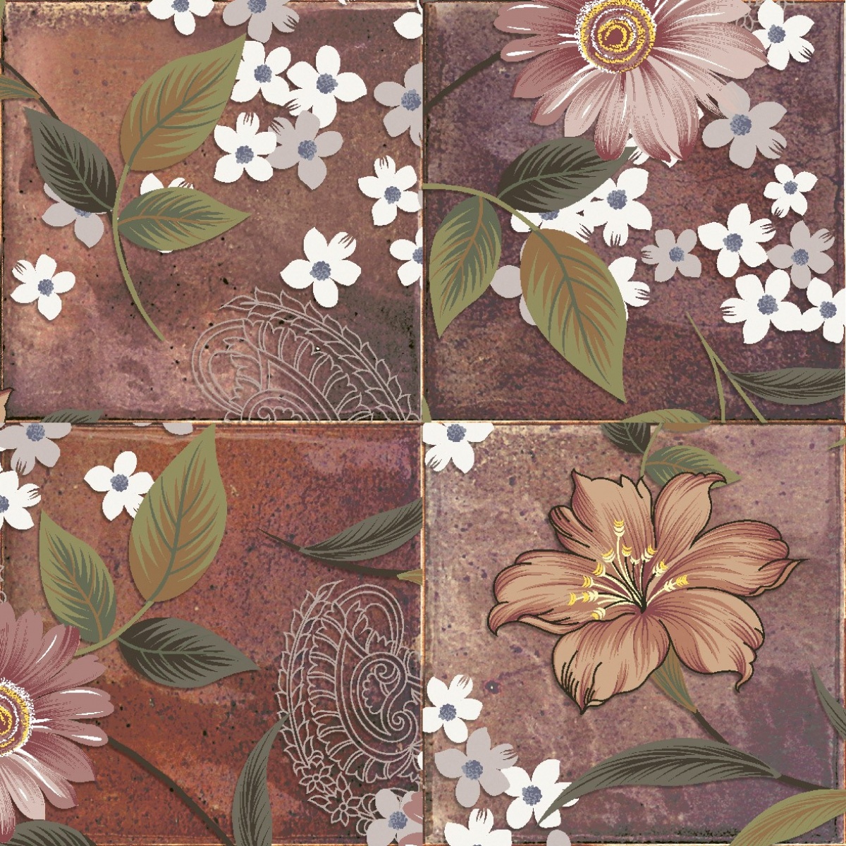 TRV451 - INDVT - BLOOMY PURPLE HL [GLOSSY] (300 X 300) [S]