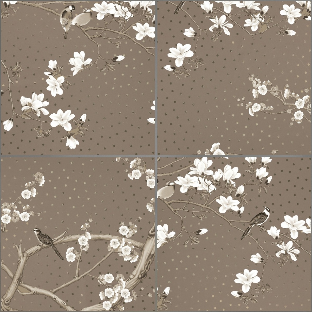 TRV451 - INDVT - RUHANI BROWN HL [GLOSSY] (300 X 300) [S]