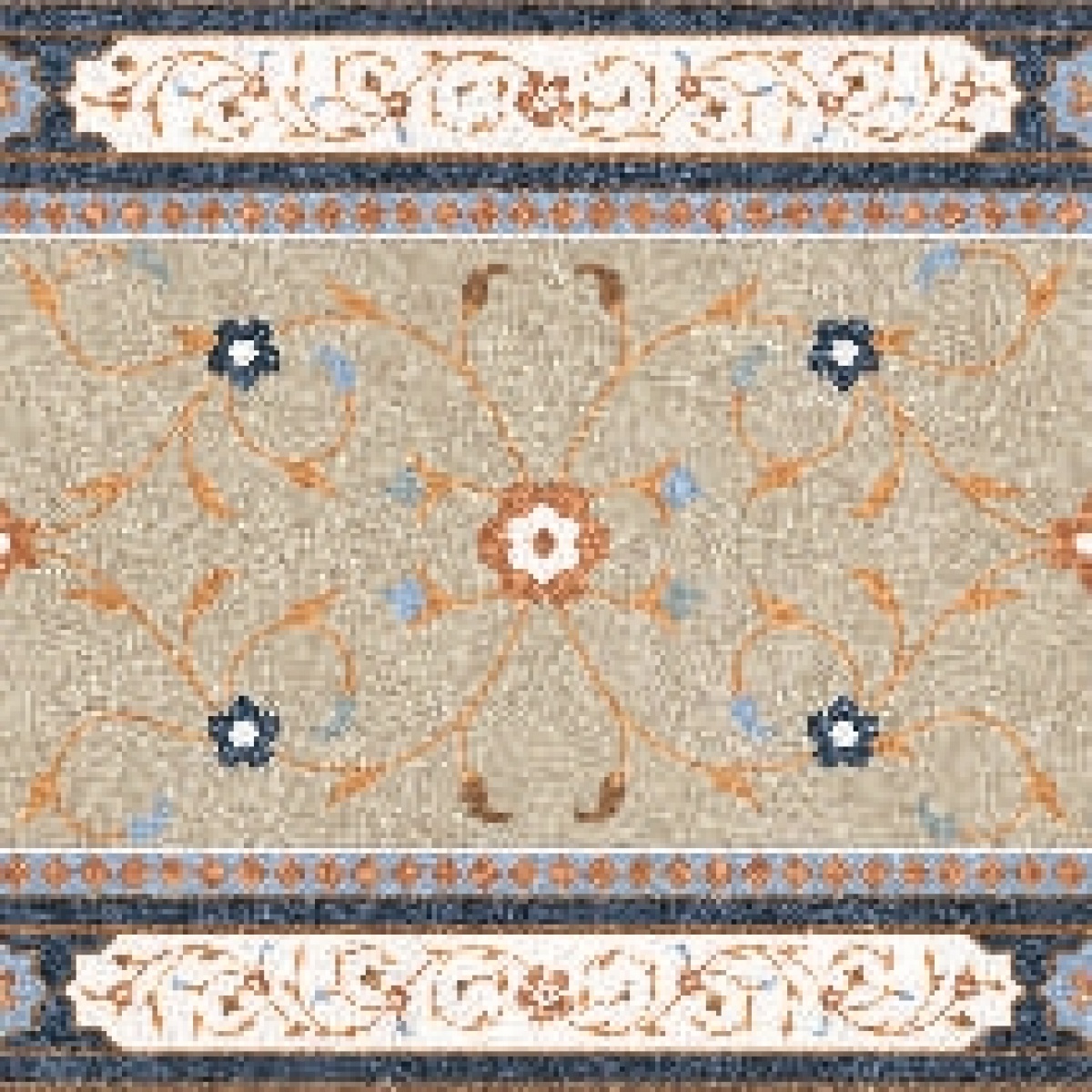 TRV402 - INDVT - LEVELS TEAL DECOR 3004 B [DIGIMATT 5.0] (200 X 200) [OO] - 2