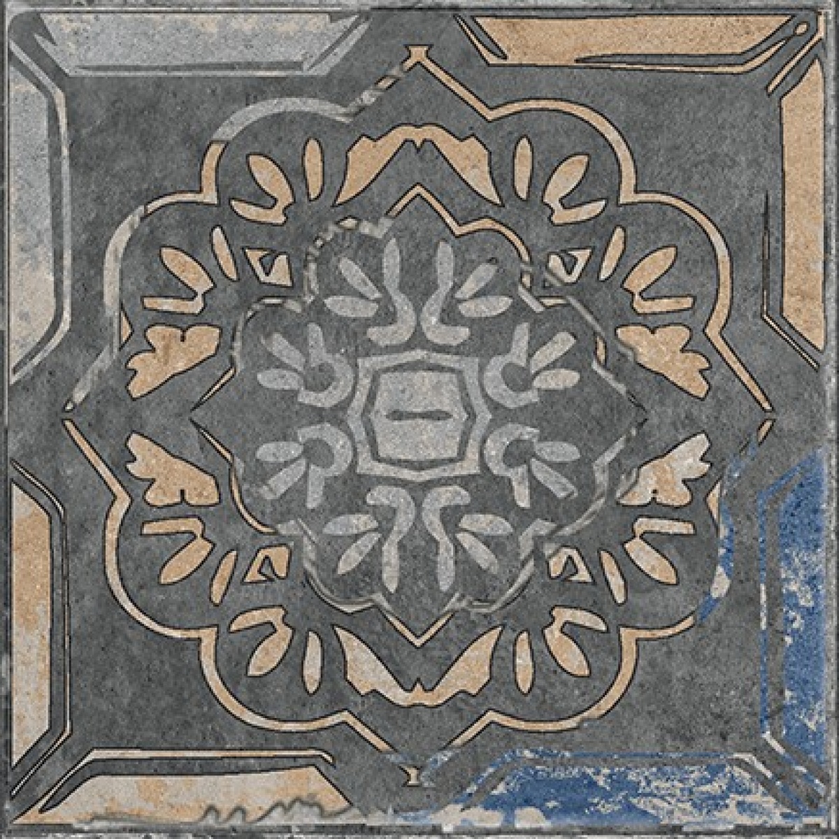 TRV402 - INDVT - VENEZZIA AZURRO DECOR 1 [GLOSSY GRANULA]] (200 X 200) [OO] - 4