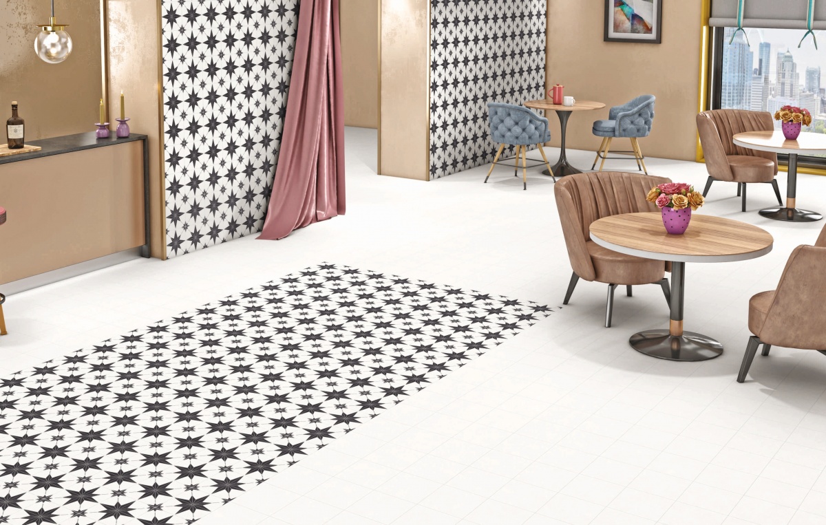 TRV402 - INDVT - LEVELS WHITE DECOR 1025 [MATT GRANULA] (200 X 200) [OO] - 1