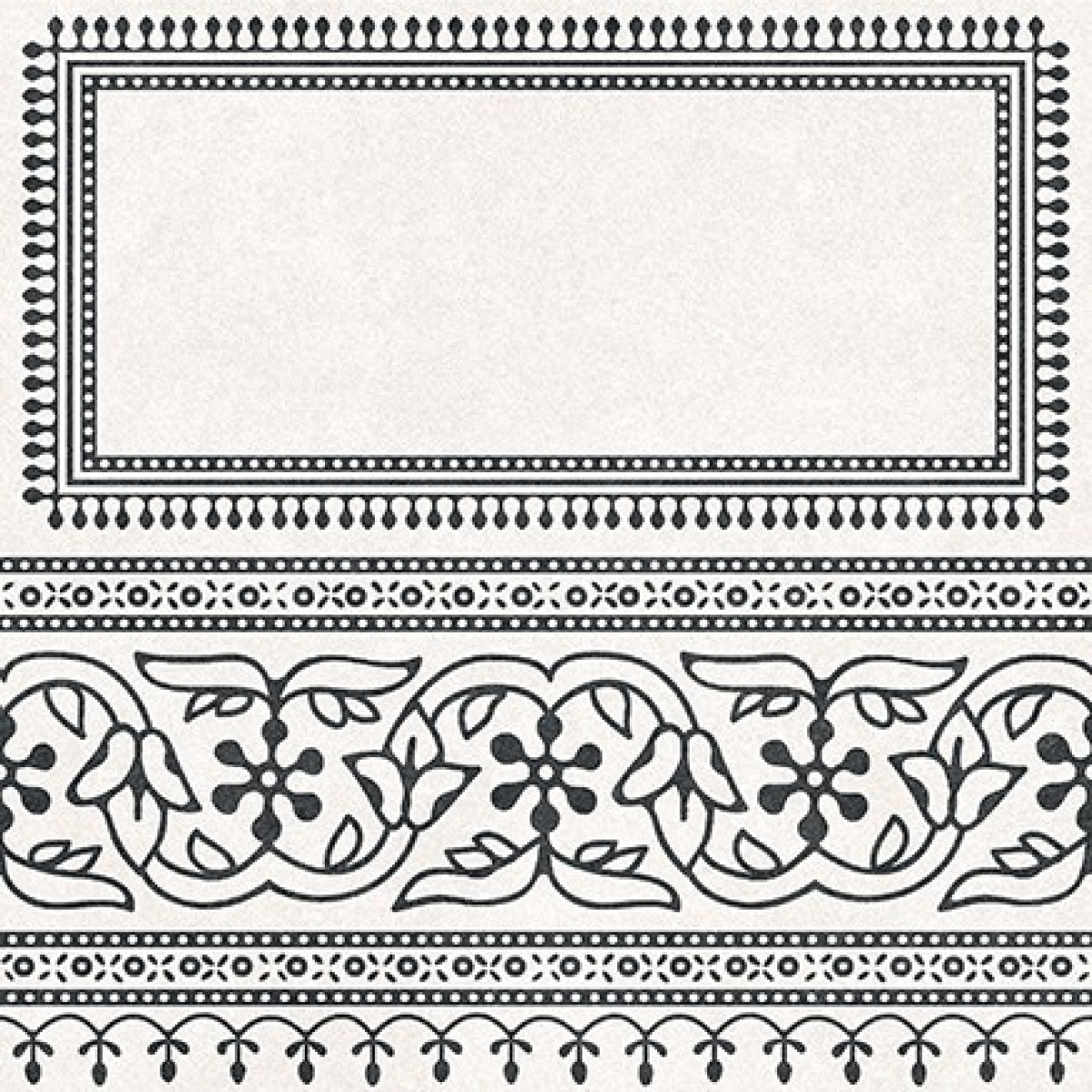 TRV402 - INDVT - ALASKA SILVE BORDER 1 [GLOSSY GRANULLA ] (200 X 200) [OO]