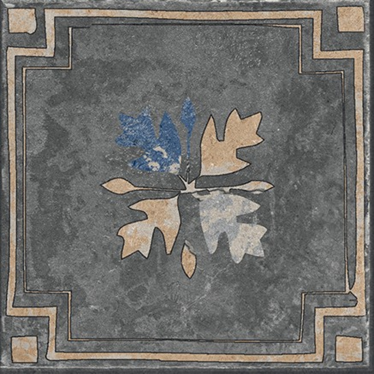 TRV402 - INDVT - VENEZZIA AZURRO DECOR 1 [GLOSSY GRANULA]] (200 X 200) [OO] - 9