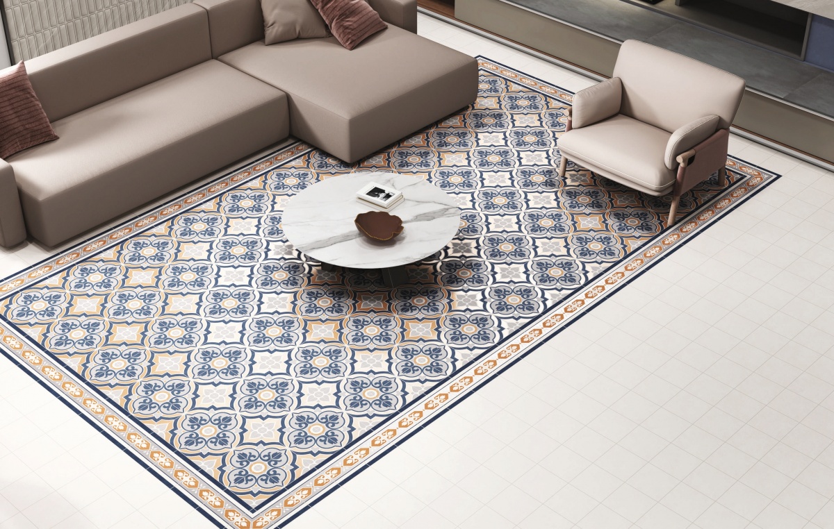 TRV402 - INDVT - LEVELS COBALT DECOR 3006 B [DIGIMATT 5.0] (200 X 200) [OO] - 1