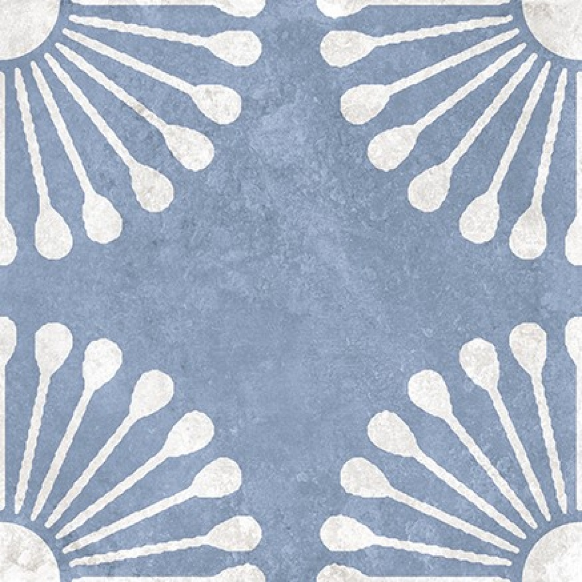 TRV402 - INDVT - PALMAS BLUE DECOR 1 [MATT GRANULA PUNCH] (200 X 200) [OO] - 1