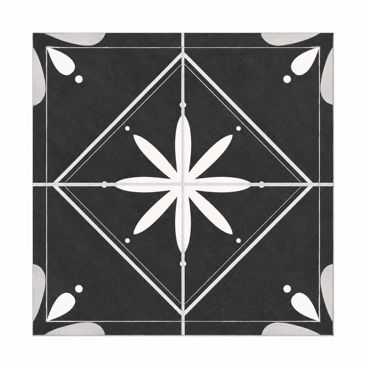 402 - TTM1 - LEVELS BLACK DECOR 1011 [MATT GRANULLA] (200 X 200) [OO] - 1