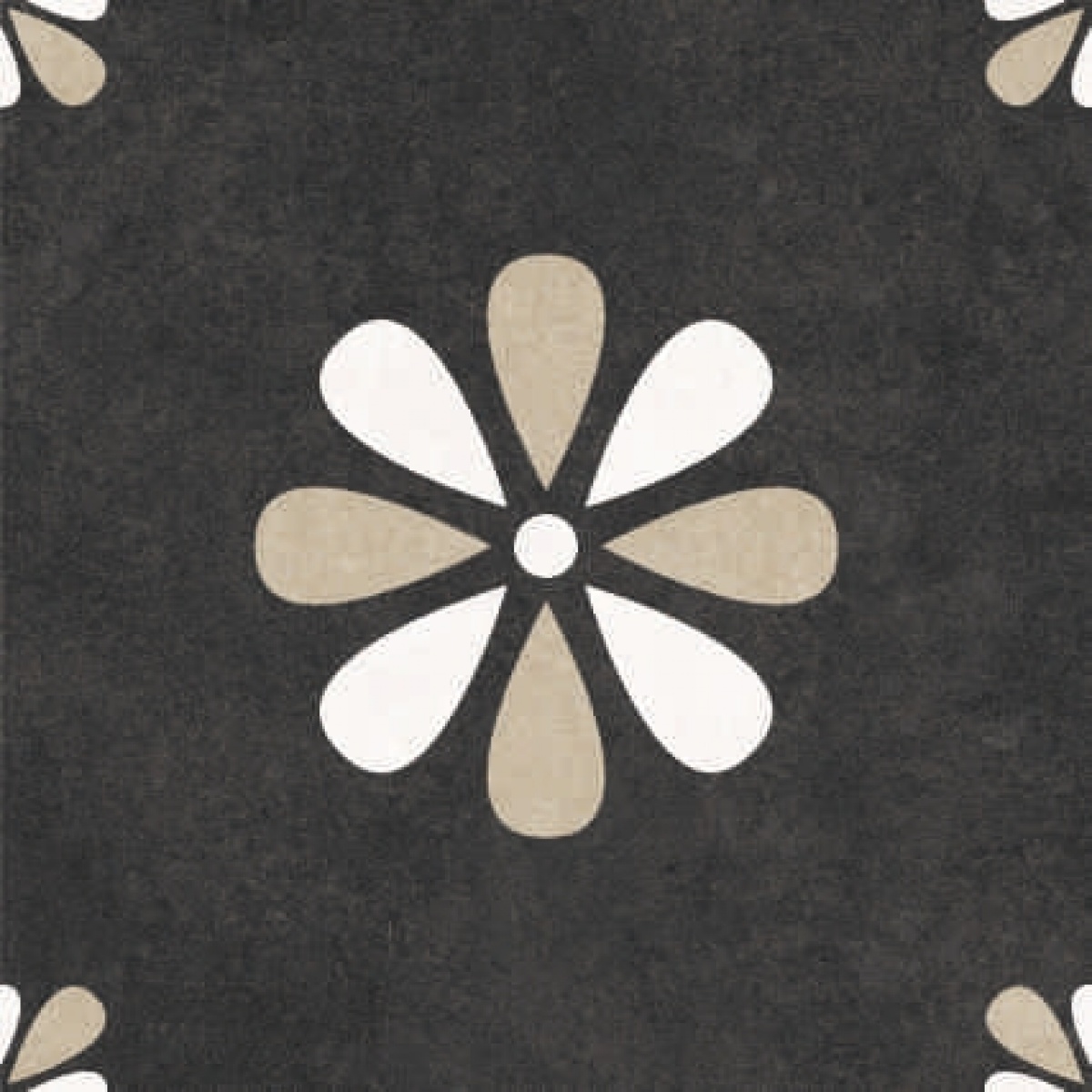 TRV402 - INDVT - LEVELS BLACK DECOR 3001 [MATT GRANULLA] (200 X 200) [OO] - 2
