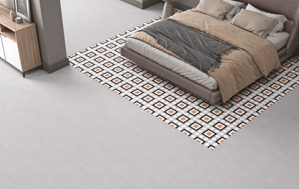 TRV402 - INDVT - LEVELS BLANCO DECOR 1014 [MATT GRANULA] (200 X 200) [OO]