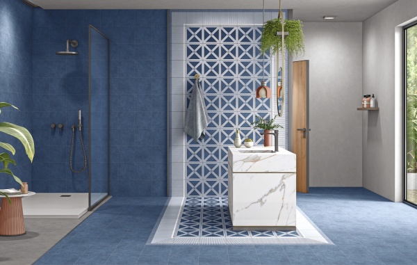 TRV402 - INDVT - RUBIC COBALT DECOR B [DIGIMATT 5.0] (200 X 200) [OO]