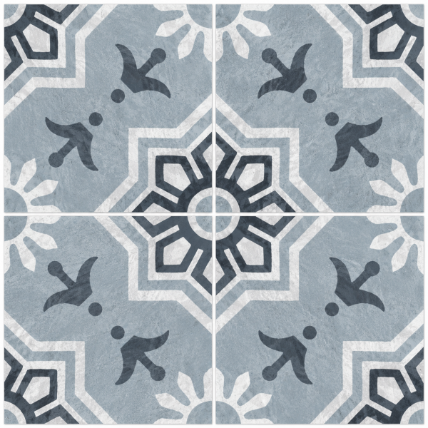 402 - TTM1 - PALMAS TEAL DECOR 2 [MATT GRANULA PUNCH] (200 X 200) [OO]