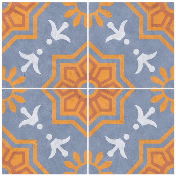 402 - TTM1 - PALMAS BLUE DECOR 2 [MATT GRANULA PUNCH] (200 X 200) [OO]