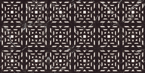 TRV414 - INDVT - OPTIMA BLACK DECOR [HIGH GLOSSY] (1200 X 600) [S]