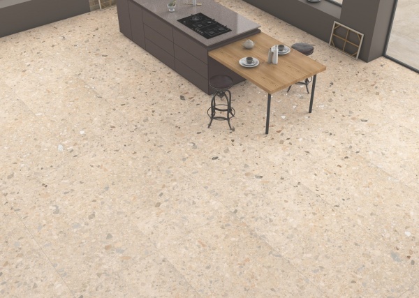 TRV402 - INDVT - TERRAZZO BEIGE [CARVING] (1600 X 800) [S-CH]