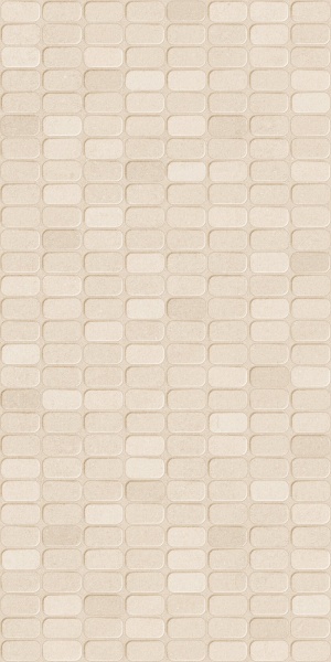 TRV416 - INDVT - RECTON ALMOND DECOR [PUNCH] (1200 X 600) [S]