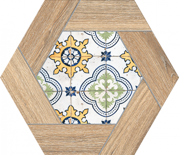 TRV402 - INDVT - HEXA DECOR [GLOSSY GRANULLA] (180 X 160) [OO]