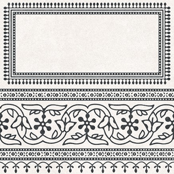 TRV402 - INDVT - ALASKA SILVE BORDER 1 [GLOSSY GRANULLA ] (200 X 200) [OO]