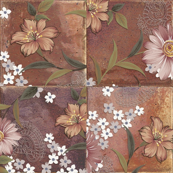 TRV451 - INDVT - BLOOMY PURPLE HL [GLOSSY] (300 X 300) [S]