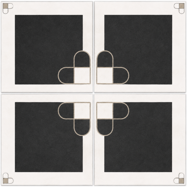 402 - TTM1 - LEVELS BLACK DECOR 1012 [MATT GRANULLA] (200 X 200) [OO]