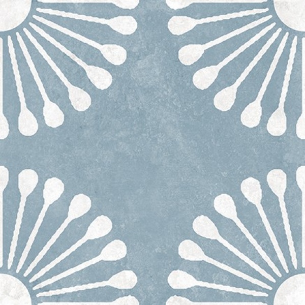 TRV402 - INDVT - PALMAS TEAL DECOR 1 [MATT GRANULA PUNCH] (200 X 200) [OO]