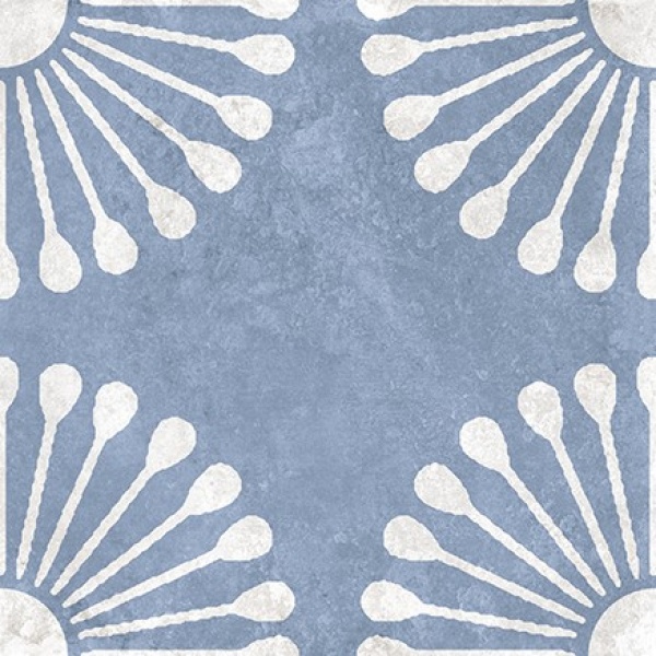 TRV402 - INDVT - PALMAS BLUE DECOR 1 [MATT GRANULA PUNCH] (200 X 200) [OO]