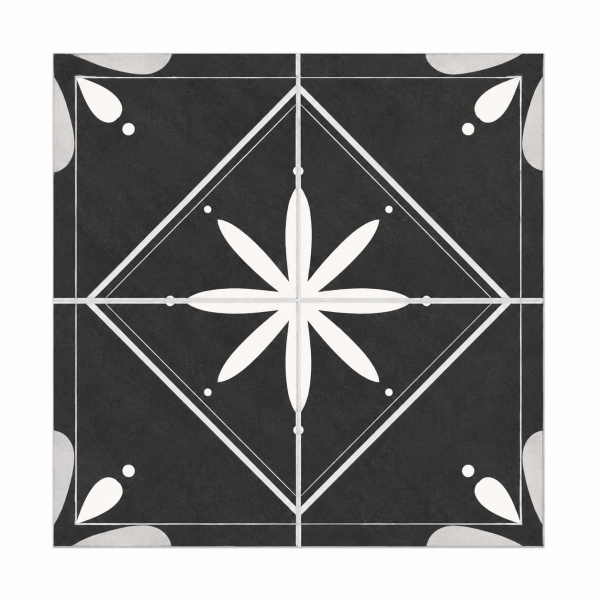 402 - TTM1 - LEVELS BLACK DECOR 1011 [MATT GRANULLA] (200 X 200) [OO]