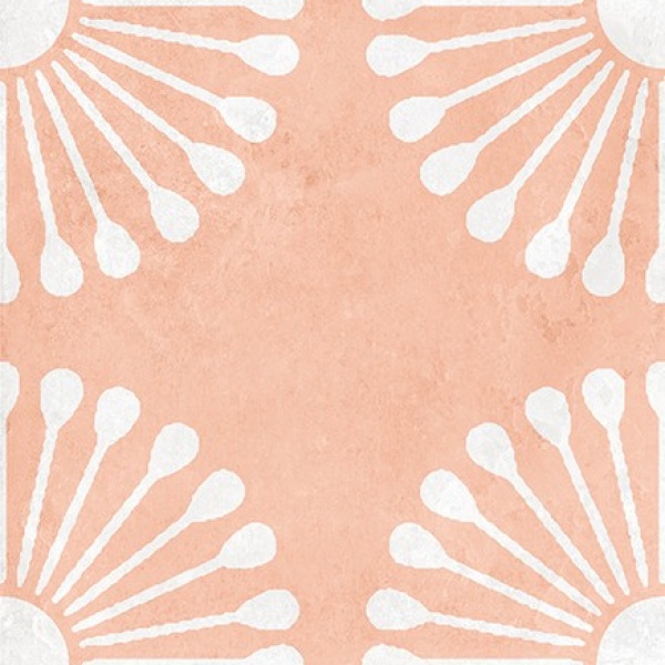 TRV402 - INDVT - PALMAS RED DECOR 1 [MATT GRANULA PUNCH] (200 X 200) [OO]
