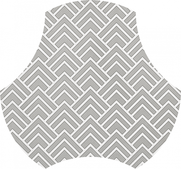 TRV402 - INDVT - PAVER CLASSIC SILVER DECOR [MATT GRANULLA] (214 X 200) [OO]