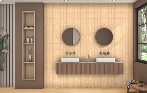 TRV402 - INDVT - LEVELS MELON YELLOW DECOR 1 [GLOSSY GRANULLA PUNCH] (250 X 60) [OO]