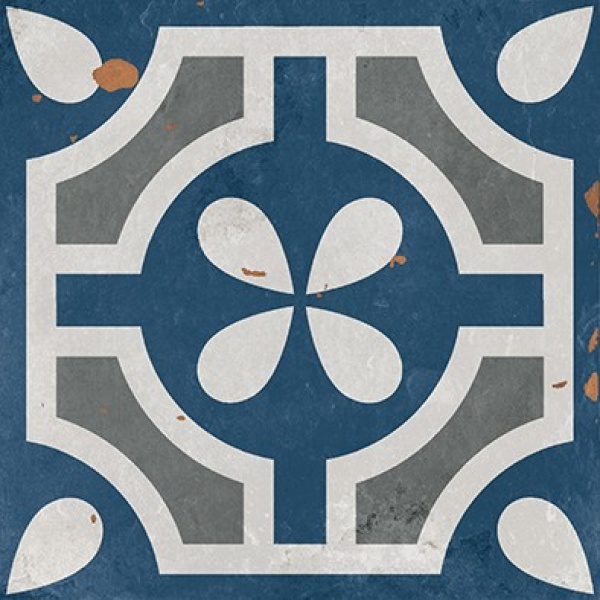 TRV402 - INDVT - NIZA BLUE DECOR 1 [GHR MATT PUNCH] (200 X 200) [OO]
