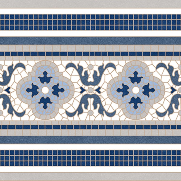 TRV402 - INDVT - ALASKA BLUE BORDER 1 [SP GLOSSY GRANULLA ] (200 X 200) [OO]